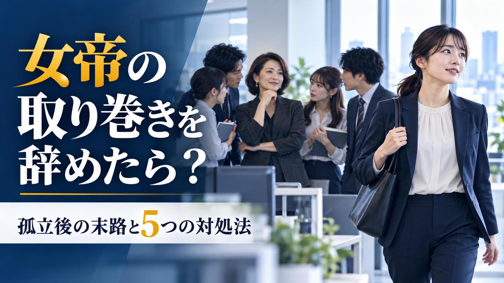 職場の女帝の取り巻きを辞めたら？孤立後の末路と5つの対処法