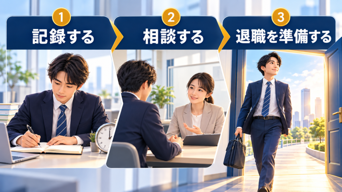 記録・相談・退職準備で身を守る3ステップ