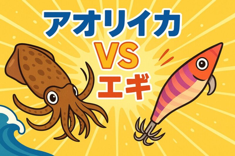 アオリイカvsエギ