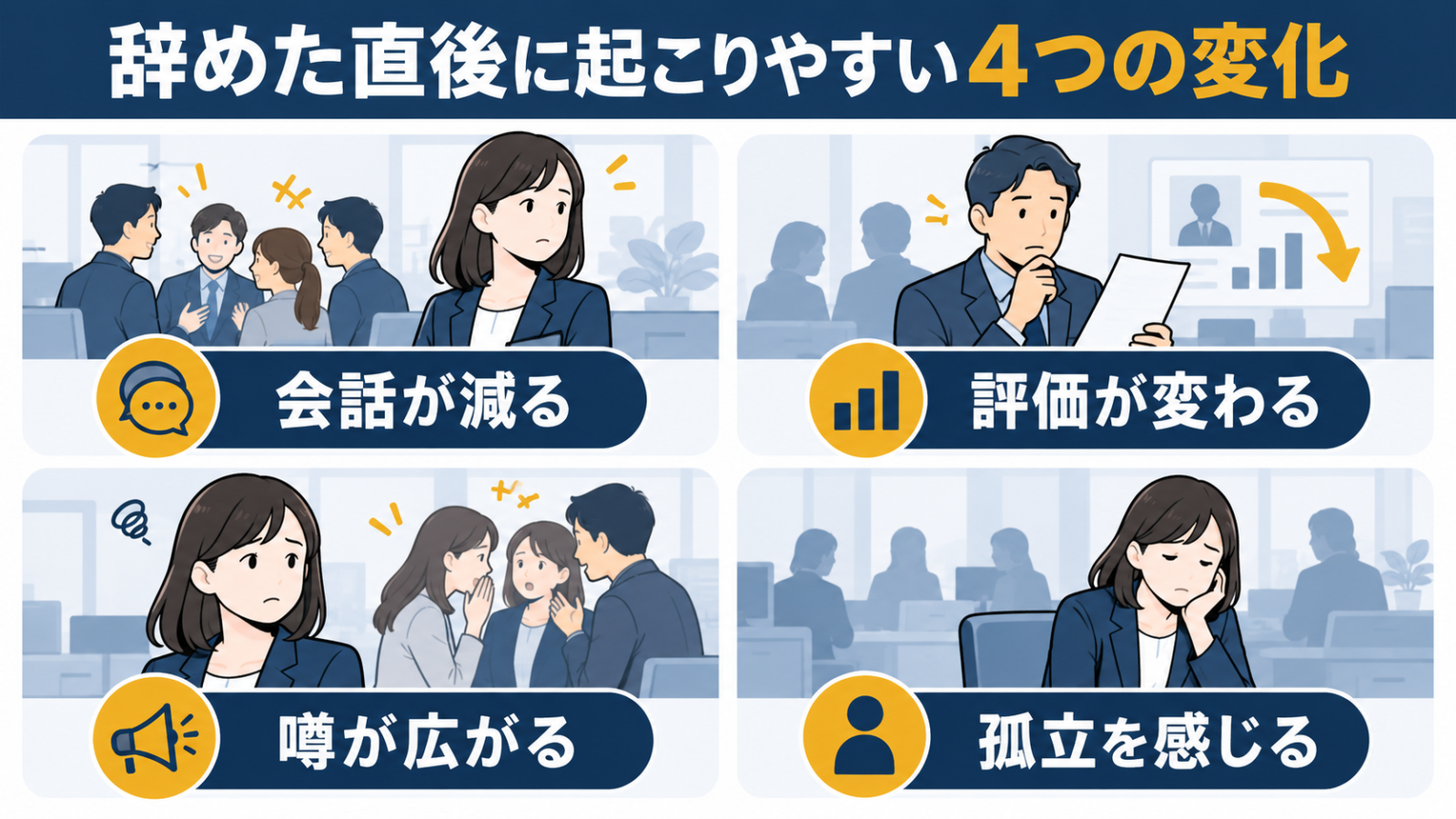 取り巻きを辞めた直後に起こりやすい会話・評価・噂・孤立の4つの変化