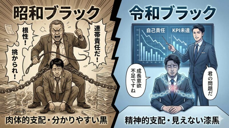 昭和ブラックと令和ブラックの決定的な違い【比較表】