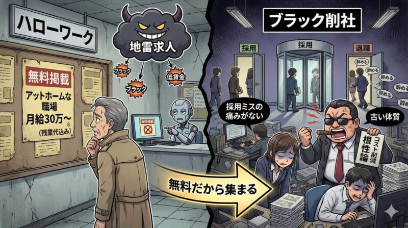 ハローワークに地雷求人が多いと言われる理由