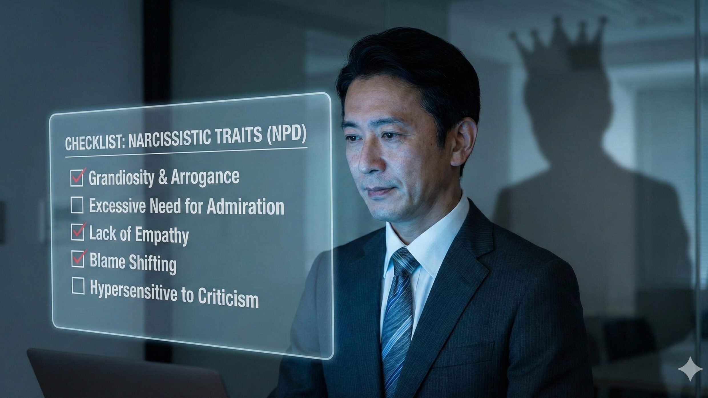 パワハラ上司の正体?自己愛性パーソナリティ障害の特徴と対処法