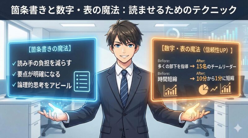 職務経歴書の内容と書き方はこれ!職歴なしでも書ける完全版:箇条書きと数字・表の魔法