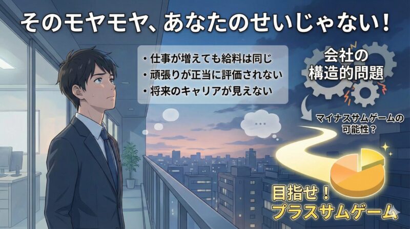 今の会社に対するそのモヤモヤ、あなたのせいじゃない！
