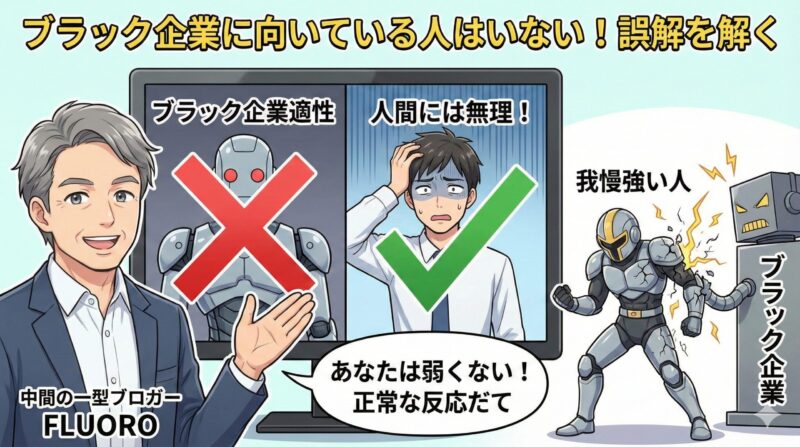 ブラック企業に向いている人はいない！誤解を解く