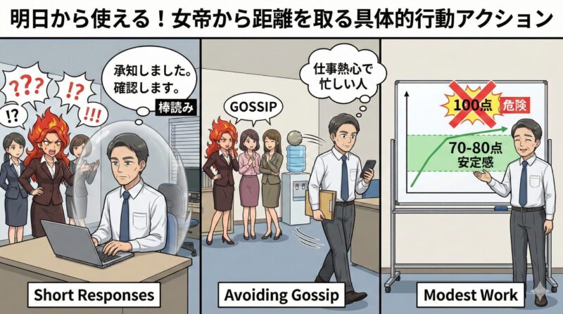 明日から使える！女帝から距離を取る具体的行動アクション