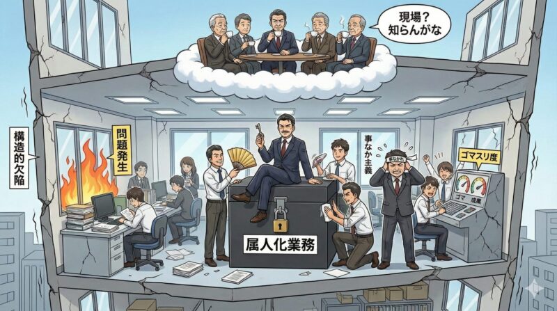 男性版お局の特徴！職場の将軍と側近が支配する構造と3つの対処法：将軍と側近が生まれる職場の共通点（構造）