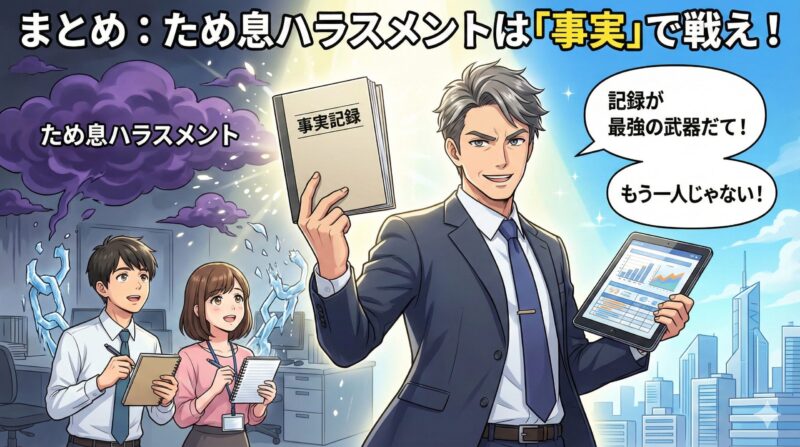 まとめ：ため息ハラスメントは「事実」で戦え！