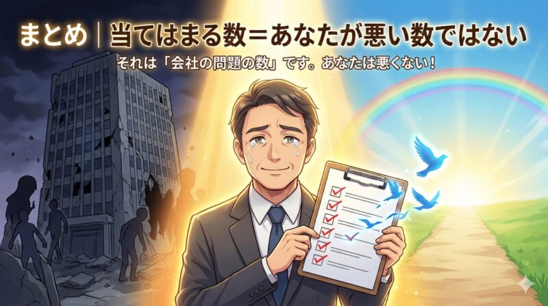 ブラック企業の特徴25選!診断でわかる辞め時と対処法