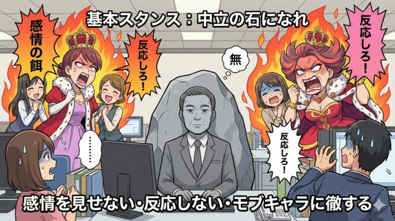 女帝に目をつけられない基本スタンス「中立の石になれ」