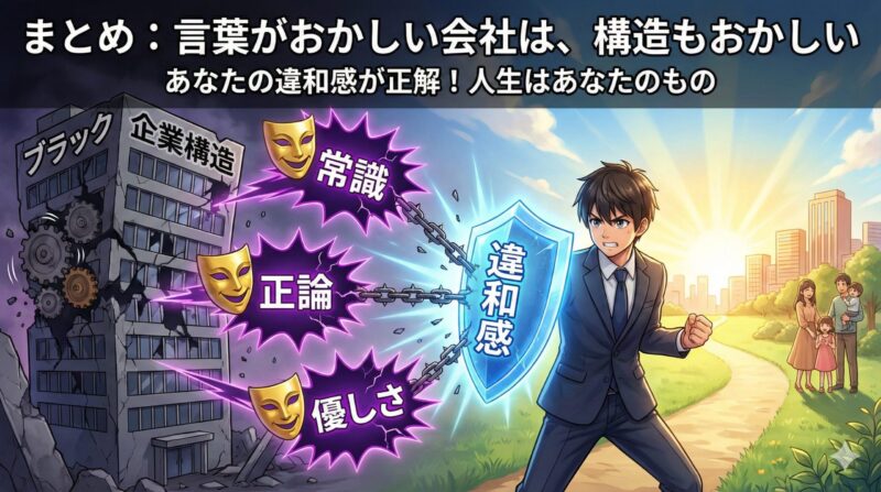 まとめ：言葉がおかしい会社は、構造もおかしい