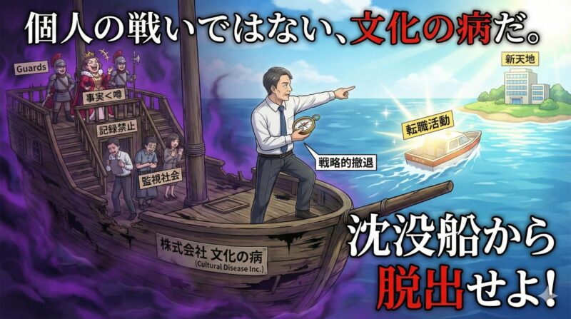 撤退を考える基準：これは「個人の戦い」ではなく「文化の病」かもしれない