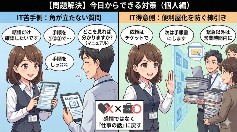 【問題解決】今日からできる対策（個人編）