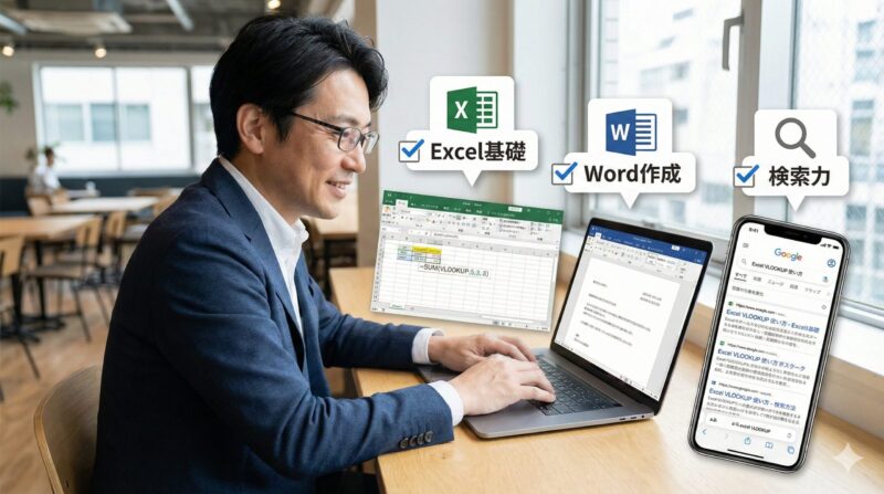 求人票の最低限のPCスキルとは?基準とブラック企業の罠