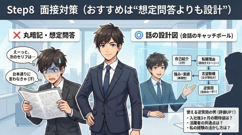 転職活動のやり方おすすめ手順｜30・40・50代が失敗しない王道：Step8