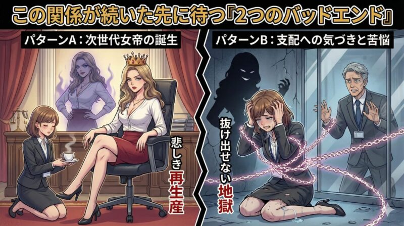 職場の女帝と若手近衛兵！徴兵される心理と仕事への悪影響：この関係が続いた先に待つ「2つのバッドエンド」