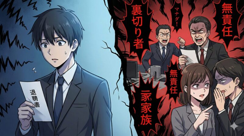 ブラック企業を辞める人が悪者扱いされる違和感と退職心理