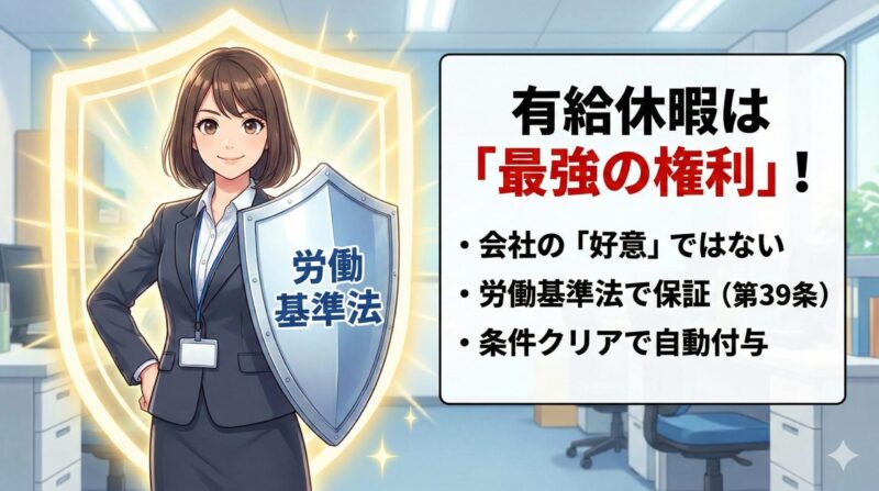 有給休暇とは？労働基準法で守られた最強の権利