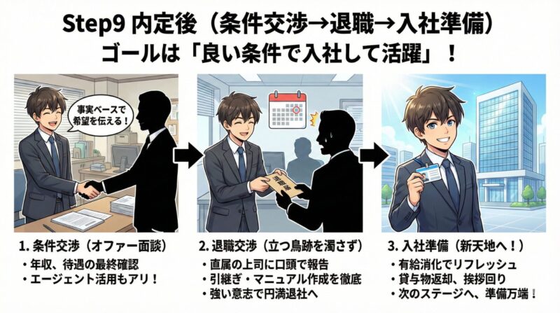 転職活動のやり方おすすめ手順｜30・40・50代が失敗しない王道：Step9