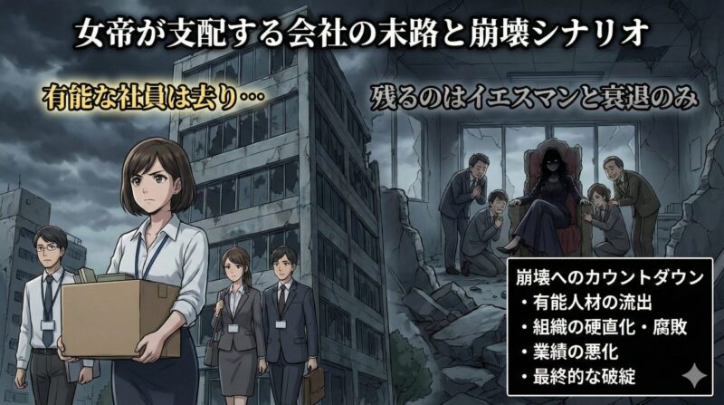 女帝が支配する会社の末路と崩壊シナリオ