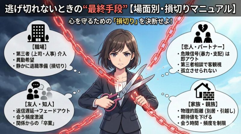 絶対に関わったらダメな人!逃げ切れないときの“最終手段”