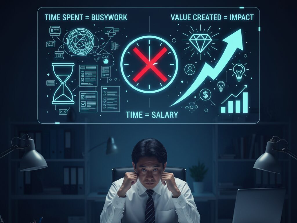 給料と仕事量が比例しない理由!年収アップは「時間」より「価値」!