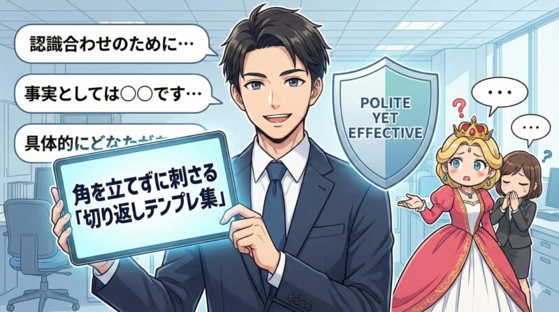 角を立てずに刺さる「切り返しテンプレ集」