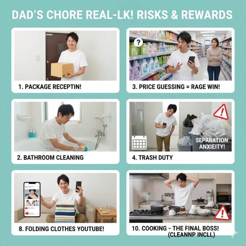 家庭円満の秘訣は家事分担!オヤジ向け家事ランキング【結婚16年】