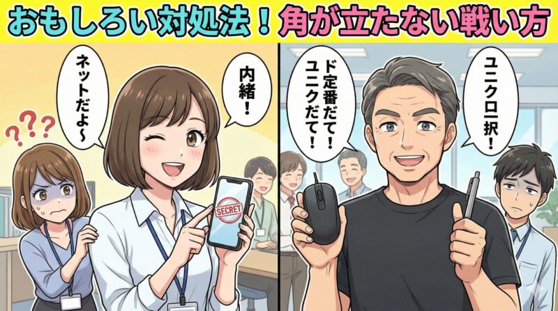 おもしろい対処法（女性向け・オジサンも使える）｜ストレスを減らす“角が立たない戦い方”