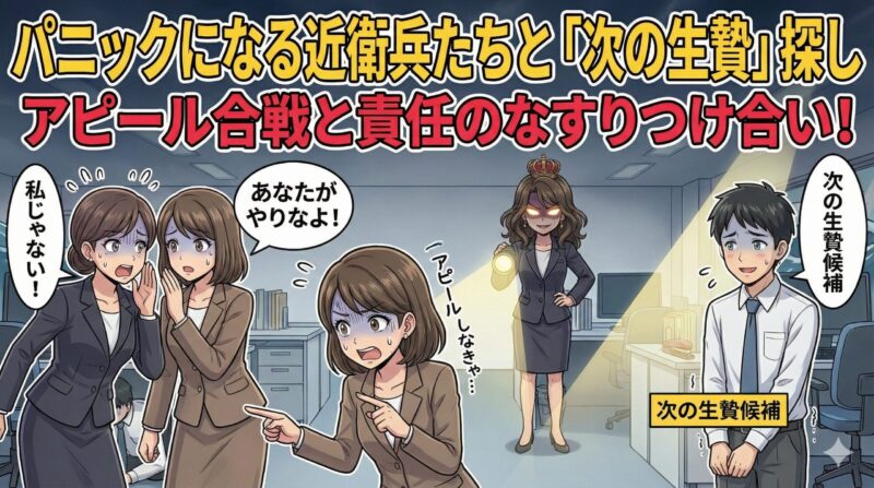 職場の女帝と近衛兵長！退職後に訪れる崩壊の連鎖と対処法：パニックになる近衛兵たちと「次の生贄」探し