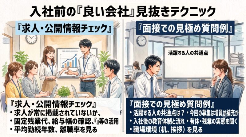 入社前に「良い会社」を見抜く実践テクニック