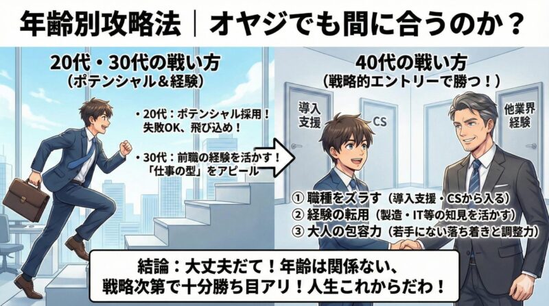 医療×営業×転職で人生大逆転：そのまま使える！年齢別攻略法｜オヤジでも間に合うのか？