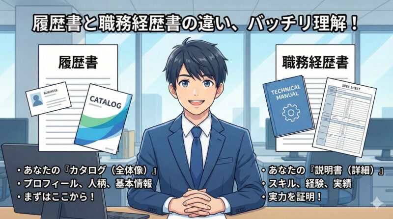 履歴書とは何か？職務経歴書との違いを理解する