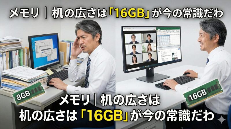 【初心者必見】失敗しないPCの選び方!おじさんが後悔しない推奨スペック