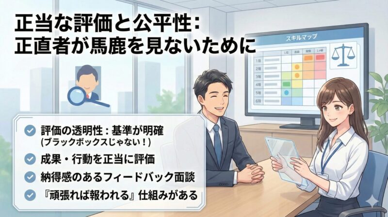 正当な評価と公平性:正直者が馬鹿を見ないために