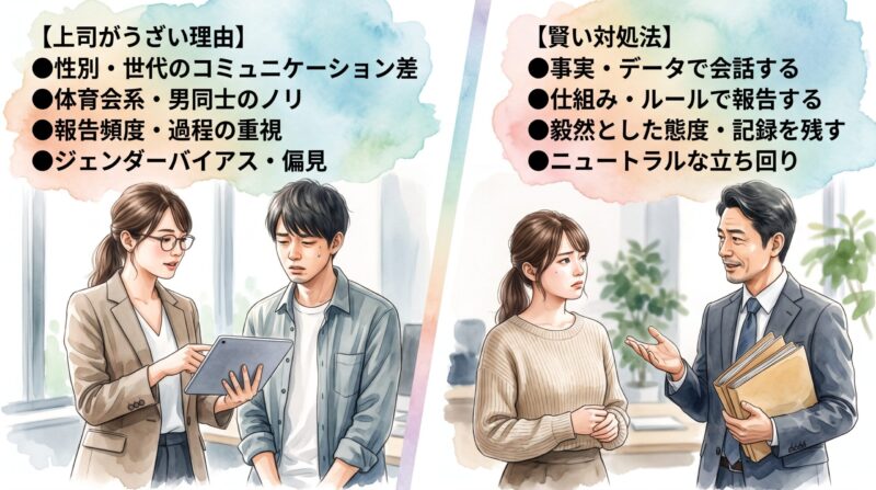 性別と人間関係から見る上司がうざい理由と対処法