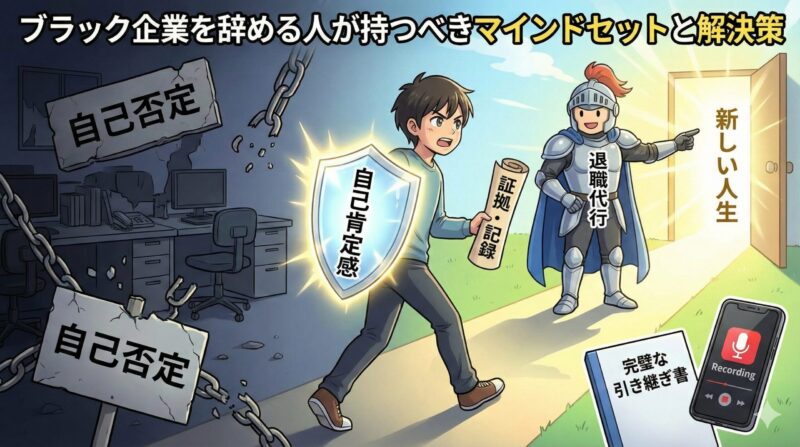 ブラック企業を辞める人が持つべきマインドセットと解決策
