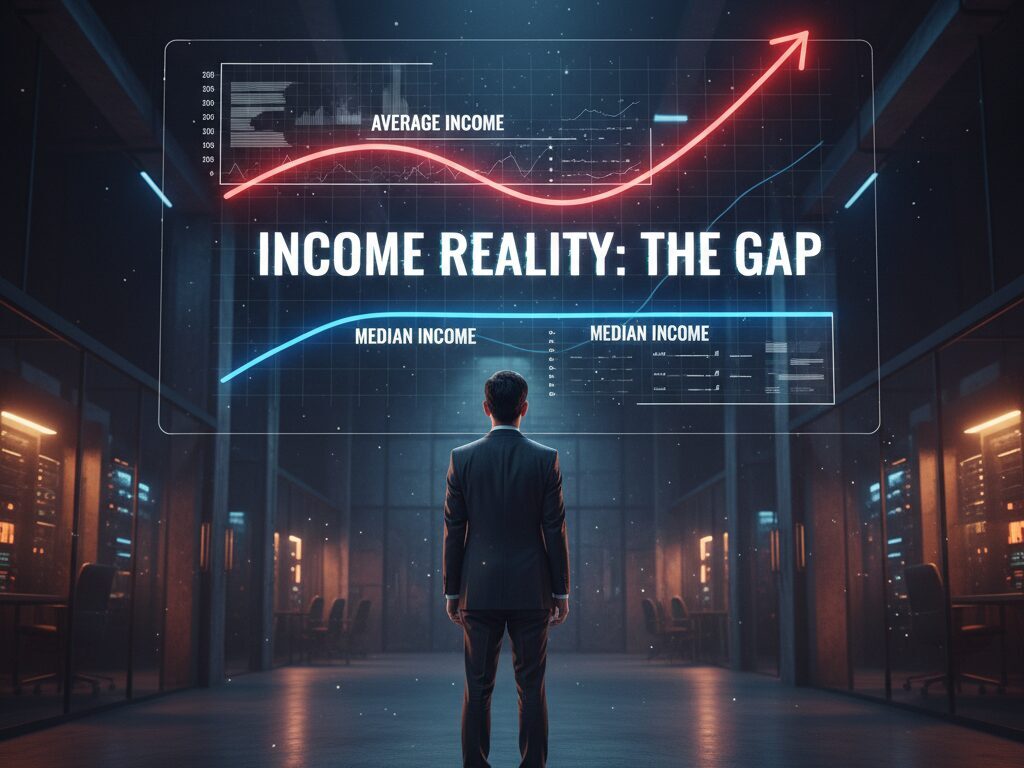 サラリーマン年収の現実!30・40・50代の平均と中央値の格差に驚愕