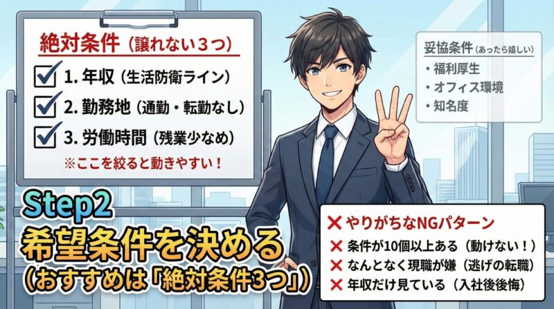 転職活動のやり方おすすめ手順｜30・40・50代が失敗しない王道：Step2
