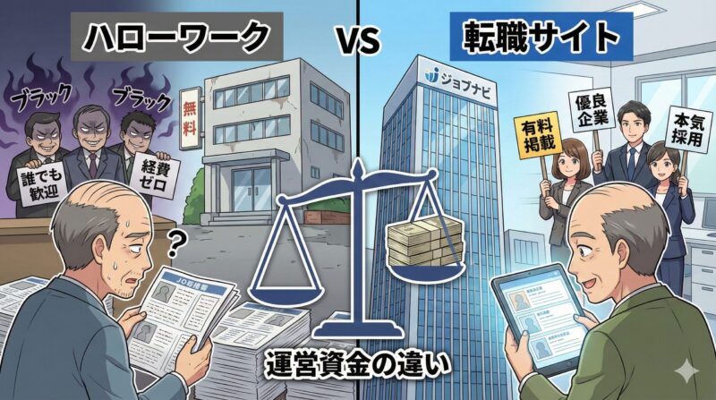 ハローワークと転職サイトの決定的な違いとは