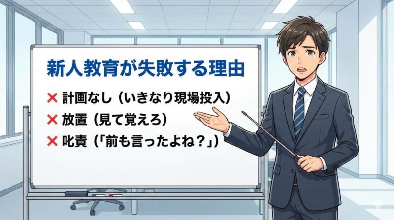 なぜ多くの会社で新人教育は失敗するのか？