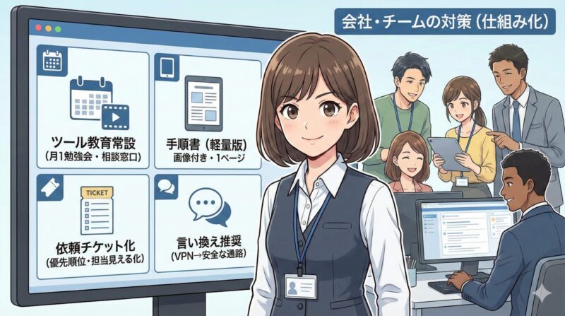 【問題解決】会社・チームがやるべき対策（仕組み編）