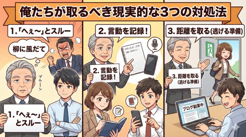 【職場】パワハラ予備軍の特徴5選!うざいおじさん対処法