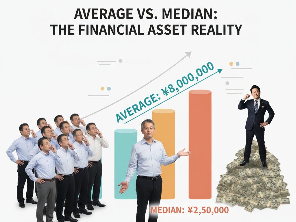 30代・40代・50代の金融資産保有額と中央値!リアルな貯蓄額