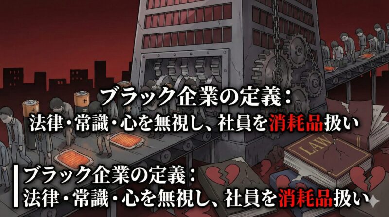 ブラック企業の定義とは？【わかりやすく一言で解説】