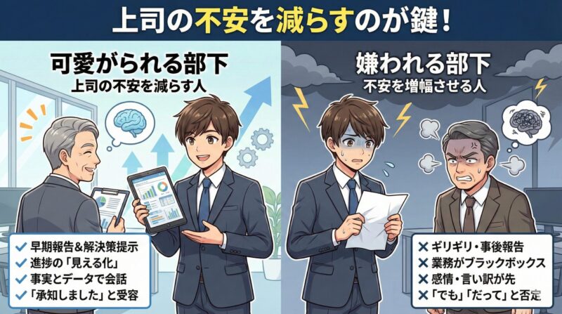 上司から可愛がられる部下と嫌われる部下の決定的な違い