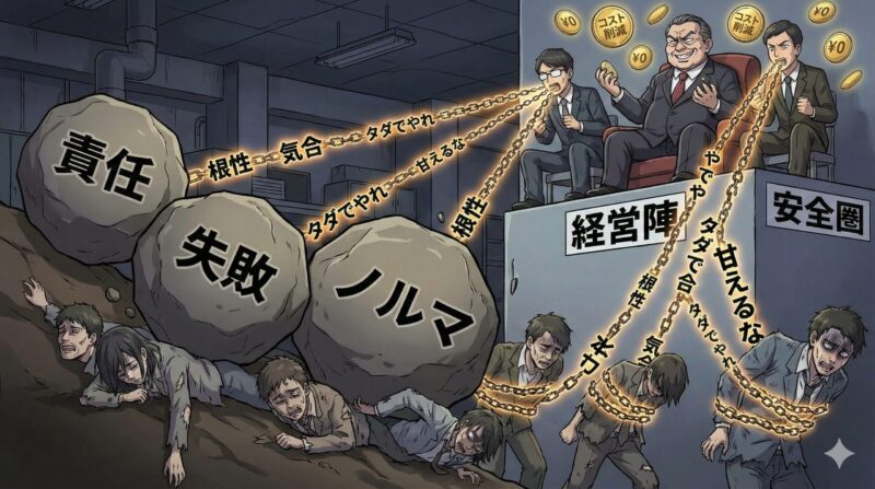 なぜブラック企業は精神論が好き?根性論が蔓延する5つの理由:責任転嫁とコスト削減の最強ツールとしての根性論