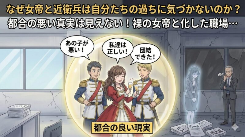 職場の女帝が有能社員を排除！いじめ退職後に起きる組織崩壊の末路：なぜ女帝と近衛兵は自分たちの過ちに気づかないのか？