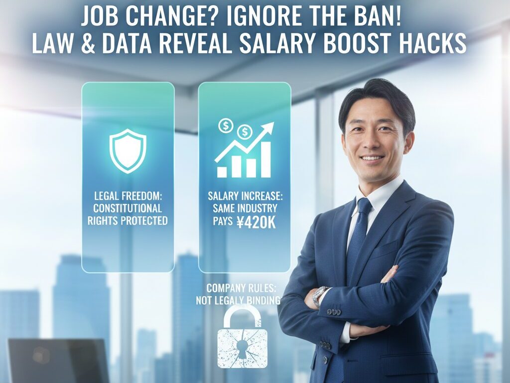同業種への転職禁止は無視でOK?法律とデータが示す年収アップの裏技